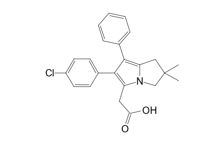 2-[2-(4-chlorophenyl)-6,6-dimethyl-1-phenyl-5,7-dihydropyrrolizin-3-yl]acetic acid