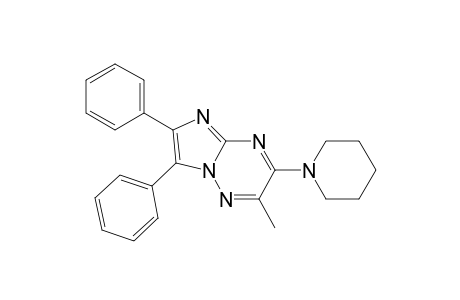 2-Methyl-6,7-diphenyl-3-(N-piperdinyl)imidazo[1,2-b]-1,2,4-triazine