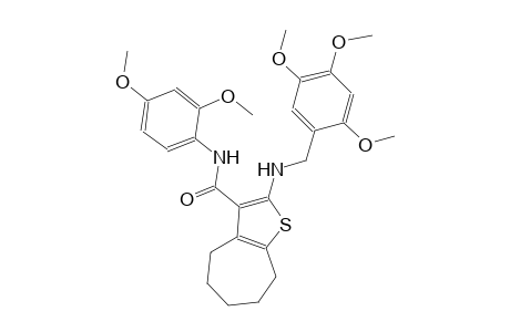 4H-cyclohepta[b]thiophene-3-carboxamide, N-(2,4-dimethoxyphenyl)-5,6,7,8-tetrahydro-2-[[(2,4,5-trimethoxyphenyl)methyl]amino]-