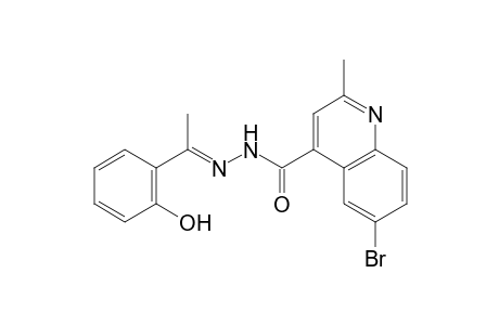 6-bromo-2-methylcinchoninic acid, (a-methylsalicylidene)hydrazide