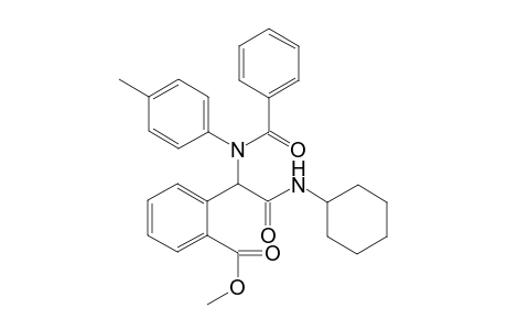 Methyl 2-(2-(cyclohexylamino)-2-oxo-1-(N-(p-tolyl)benzamido)ethyl)benzoate