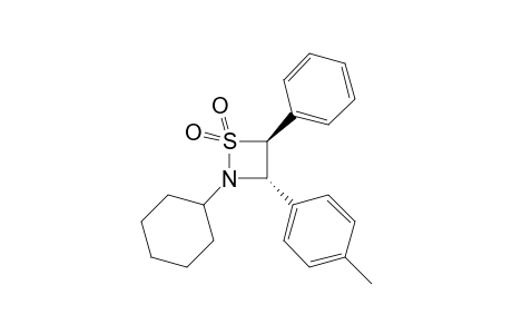 trans-2-Cyclohexyl-3-(4-methylphenyl)-4-phenyl-1,2-thiazetizine 1,1-dioxide