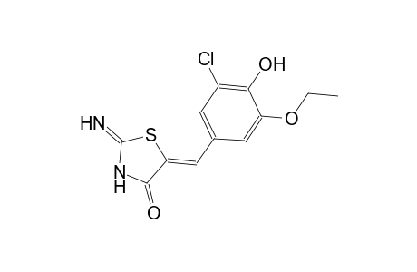 (5Z)-5-(3-chloro-5-ethoxy-4-hydroxybenzylidene)-2-imino-1,3-thiazolidin-4-one