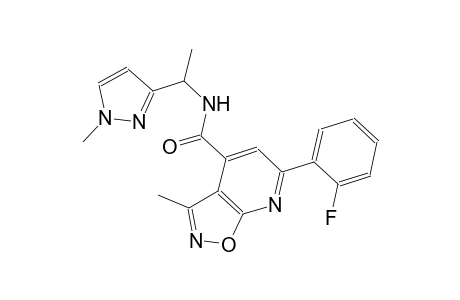 isoxazolo[5,4-b]pyridine-4-carboxamide, 6-(2-fluorophenyl)-3-methyl-N-[1-(1-methyl-1H-pyrazol-3-yl)ethyl]-