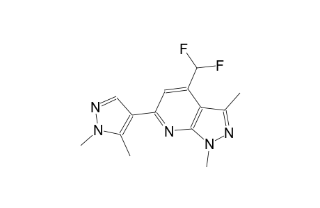 4-(difluoromethyl)-6-(1,5-dimethyl-1H-pyrazol-4-yl)-1,3-dimethyl-1H-pyrazolo[3,4-b]pyridine