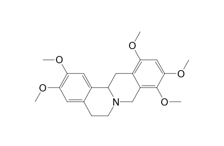 6H-Dibenzo[a,g]quinolizine, 5,8,13,13a-tetrahydro-2,3,9,10,12-pentamethoxy-, (.+-.)-