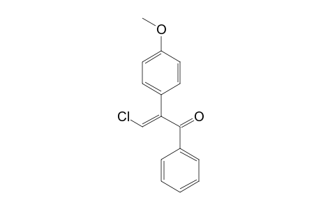 3-Chloro-2-(4-methoxyphenyl)-1-phenyl-2-propen-1-one