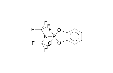 2-CHLORO-2-FLUORO-2-N,N-BIS(TRIFLUOROMETHYL)AMINO-4,5-BENZO-1,3,2-DIOXAPHOSPHOLANE