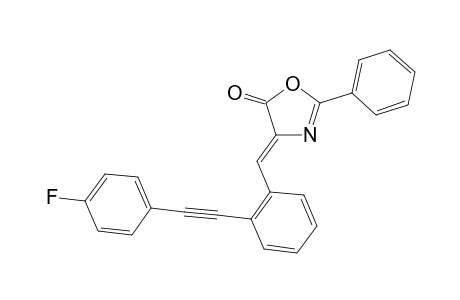 (Z)-4-(2-((4-Fluorophenyl)ethynyl)benzylidene)-2-phenyloxazol-5(4H)-one