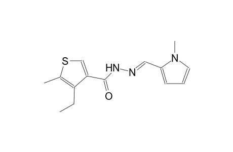 4-ethyl-5-methyl-N'-[(E)-(1-methyl-1H-pyrrol-2-yl)methylidene]-3-thiophenecarbohydrazide