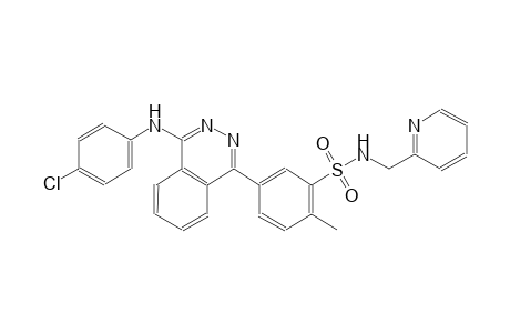 benzenesulfonamide, 5-[4-[(4-chlorophenyl)amino]-1-phthalazinyl]-2-methyl-N-(2-pyridinylmethyl)-
