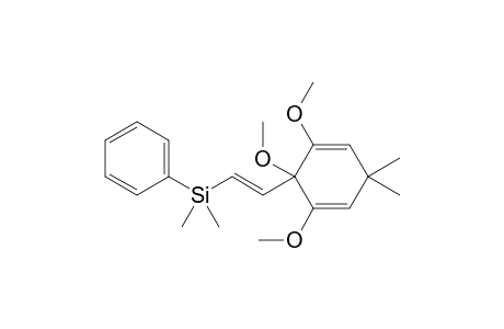 (E)-6-(2-Dimethylphenylsilylethenyl)-1,5,6-trimethoxy-3,3-dimethyl-1,4-cyclohexadiene