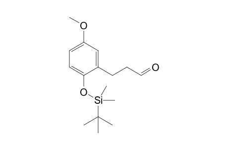 3-[2-(tert-Butyldimethylsiloxy)-5-methoxyphenyl]propionaldehyde