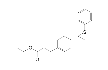 (S)-Ethyl 3-(4-(2-(phenylthio)propan-2-yl)cyclohex-1-enyl)propanoate