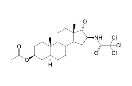 16.beta.-(Trichloroacetamido)-17-oxo-5.alpha.-androstan-3.beta.-yl acetate