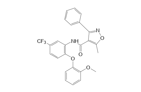 6'-(o-methoxyphenoxy)-5-methyl-3-phenyl-alpha,alpha,alpha-trifluoro-4-isoxazolecraboxy-m-toluidide