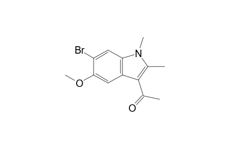 1-(6-Bromo-5-methoxy-1,2-dimethyl-1H-indol-3-yl)ethanone