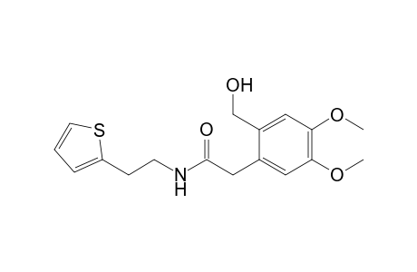 2-(4,5-dimethoxy-2-methylol-phenyl)-N-[2-(2-thienyl)ethyl]acetamide