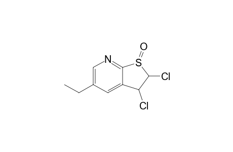2,3-bis(chloranyl)-5-ethyl-2,3-dihydrothieno[2,3-b]pyridine 1-oxide