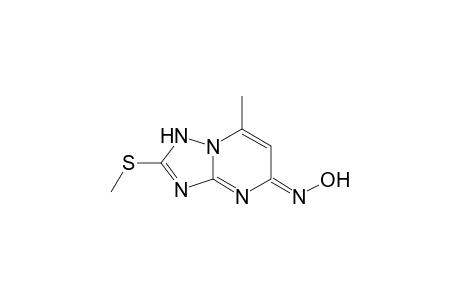 7-Methyl-2-methylthio-5-oximino-8H-1,2,4-triazolo[1,5-a]pyrimidine