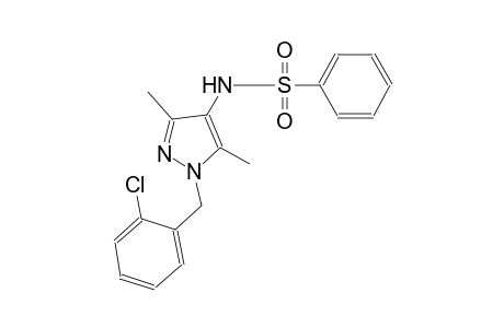 N-[1-(2-chlorobenzyl)-3,5-dimethyl-1H-pyrazol-4-yl]benzenesulfonamide