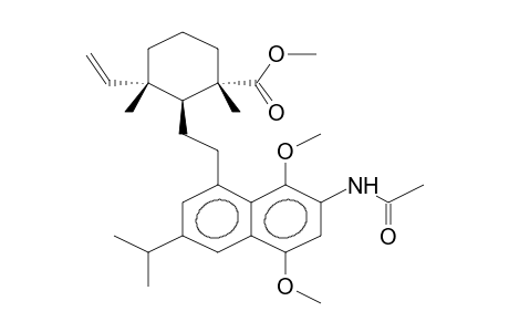 3-ACETAMIDO-7-ISOPROPYL-1,4-DIMETHOXY-5-[2-(6-VINYL-2,6-DIMETHYL-2-METHOXYCARBONYLCYCLOHEXYL)ETHYL]NAPHTHALENE