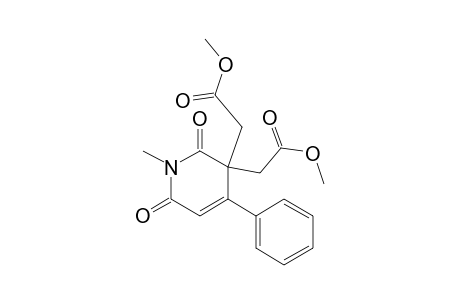 3,3(2H)-Pyridinediacetic acid, 1,6-dihydro-1-methyl-2,6-dioxo-4-phenyl-, dimethyl ester