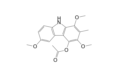 (1,3,6-trimethoxy-2-methyl-9H-carbazol-4-yl) acetate