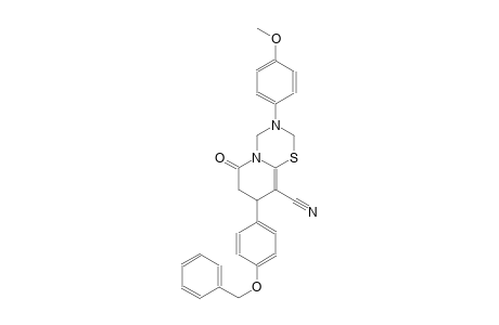 2H,6H-pyrido[2,1-b][1,3,5]thiadiazine-9-carbonitrile, 3,4,7,8-tetrahydro-3-(4-methoxyphenyl)-6-oxo-8-[4-(phenylmethoxy)phenyl]-