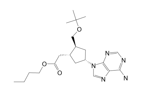 BUTYL-(+/-)-C-4-(6-AMINO-9H-PURIN-9-YL)-T-2-[(TERT.-BUTOXY)-METHYL]-CYCLOPENTANE-R-1-ACETATE