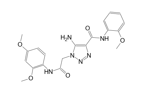 5-amino-1-[2-(2,4-dimethoxyanilino)-2-oxoethyl]-N-(2-methoxyphenyl)-1H-1,2,3-triazole-4-carboxamide