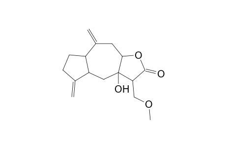 8-Hydroxy-2,11-dimethylene-7-methoxymethyl-5-oxatricyclo[8.3.0.0(4,8)]tridecan-6-one