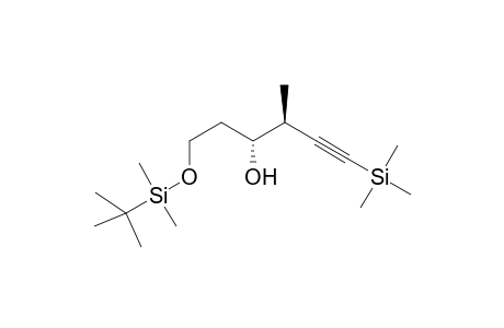 (3R,4S)-1-((tert-butyldimethylsilyl)oxy)-4-methyl-6-(trimethylsilyl)hex-5-yn-3-ol