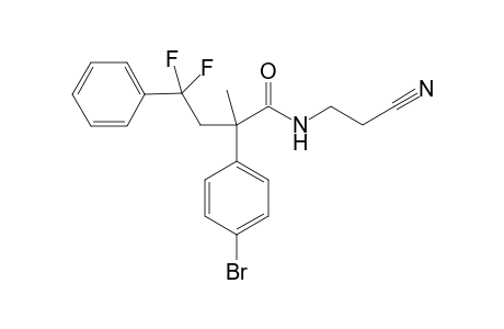 2-(4-Bromophenyl)-N-(2-cyanoethyl)-4,4-difluoro-2-methyl-4-phenylbutanamide