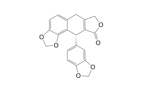 (10R)-10-(3,4-Methylenedioxyphenyl)-7,10-dihydro-6H-furo[3,4':6,7]naphtho[1,2-d][1,3]dioxol-9-one (Jusneesiin)