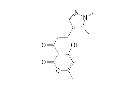 3-[(2E)-3-(1,5-dimethyl-1H-pyrazol-4-yl)-2-propenoyl]-4-hydroxy-6-methyl-2H-pyran-2-one