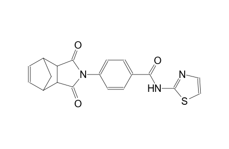 4-(3,5-dioxo-4-azatricyclo[5.2.1.0~2,6~]dec-8-en-4-yl)-N-(1,3-thiazol-2-yl)benzamide