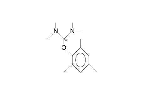 2-Mesityl-1,1,3,3-tetramethyl-isouronium cation