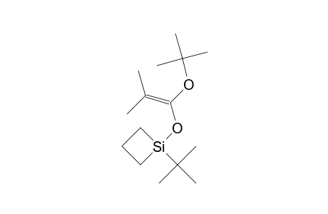 1-[(1-TERT.-BUTOXY-2-METHYL-1-PROPENYL)-OXY]-1-(1,1-DIMETHYLETHYL)-SILACYCLOBUTANE