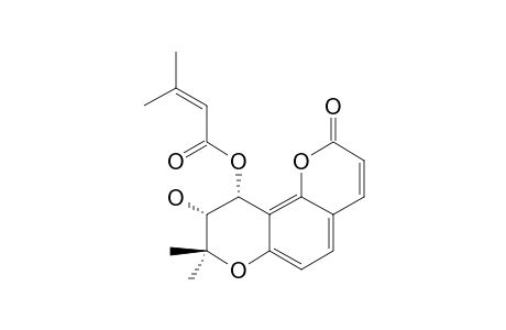 PEUJAPONISINOL-B;3'(S)-HYDROXY-4'(S)-SENECIOYLOXY-3',4'-DIHYDROSESELIN