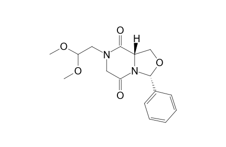 cis-(-)-(6S,9R)-4-(2,2-Dimethoxyethyl)-9-phenyl-8-oxa-1,4-diazadicyclo[4.3.0]nonane-2,5-dione