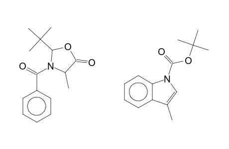 1H-INDOLE-1-CARBOXYLIC ACID, 3-[[3-BENZOYL-2-(1,1-DIMETHYLETHYL)-4-METHYL-5-OXO-4-OXAZOLIDINYL]METHYL]-, 1,1-DIMETHYLETHYL ESTER, (2-