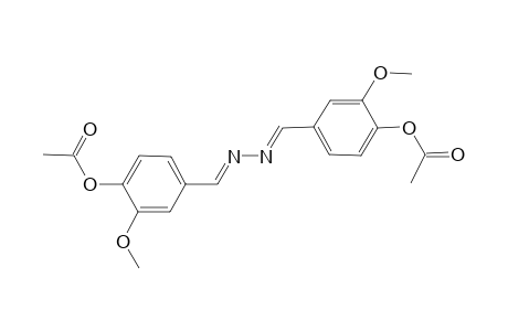 4-((E)-((2E)-2-[4-(Acetyloxy)-3-methoxybenzylidene]hydrazono)methyl)-2-methoxyphenyl acetate