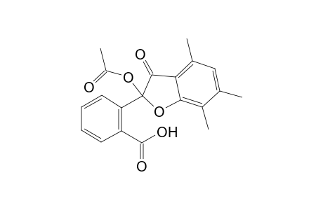 2-(2-acetoxy-4,6,7-trimethyl-3-oxo-2,3-dihydrobenzofuran-2-yl)benzoic acid
