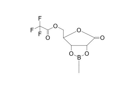 (2-ethyl-4-oxidanylidene-6,6a-dihydro-3aH-furo[3,4-d][1,3,2]dioxaborol-6-yl)methyl 2,2,2-tris(fluoranyl)ethanoate