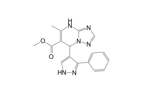 methyl 5-methyl-7-(3-phenyl-1H-pyrazol-4-yl)-4,7-dihydro[1,2,4]triazolo[1,5-a]pyrimidine-6-carboxylate