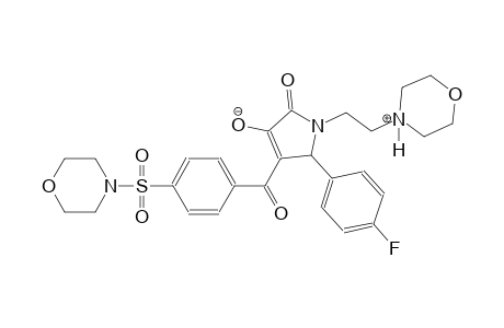 5-(4-fluorophenyl)-1-(2-(morpholino-4-ium)ethyl)-4-(4-(morpholinosulfonyl)benzoyl)-2-oxo-2,5-dihydro-1H-pyrrol-3-olate
