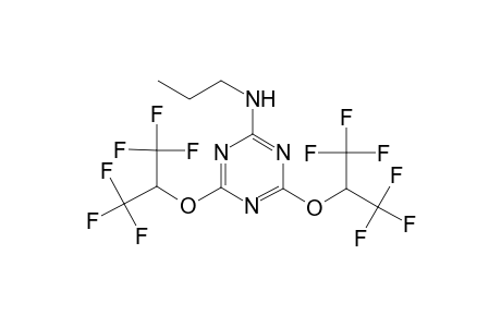 n-Propyl-4,6-bis[2,2,2-trifluoro-1-(trifluoromethyl)ethoxy]-1,3,5-triazin-2-amine