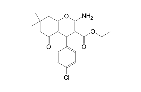 ethyl 2-amino-4-(4-chlorophenyl)-7,7-dimethyl-5-oxo-5,6,7,8-tetrahydro-4H-chromene-3-carboxylate