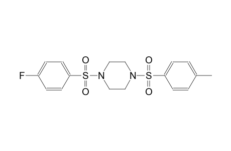 1-[(4-fluorophenyl)sulfonyl]-4-[(4-methylphenyl)sulfonyl]piperazine